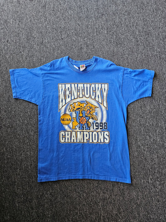 Kentucky Wildcat 1998 Champions NCAA Blue Tee (XL)