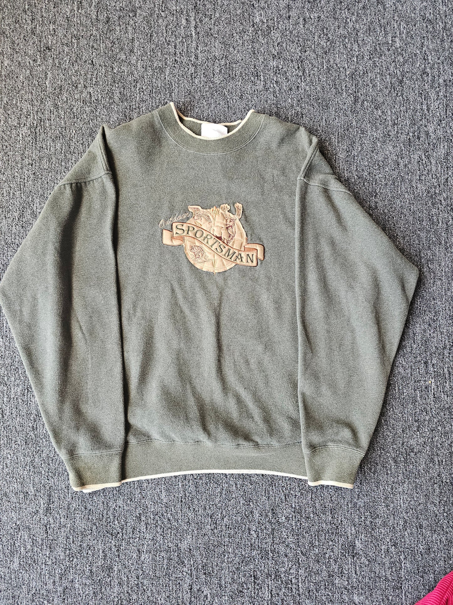 Outdoor Sportsman Nature Fader Green/Grey Crew (XL)