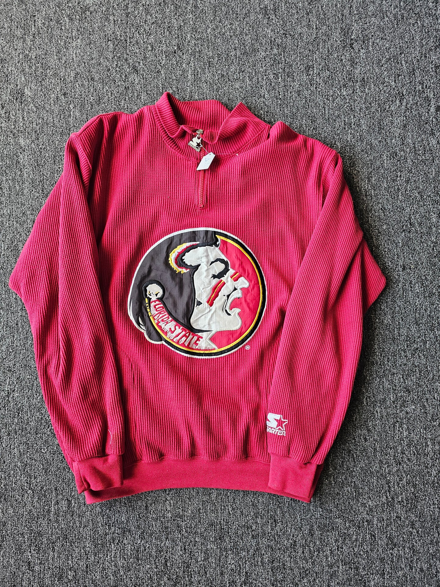 Florida State Starter Red Embroidered Crew (L)