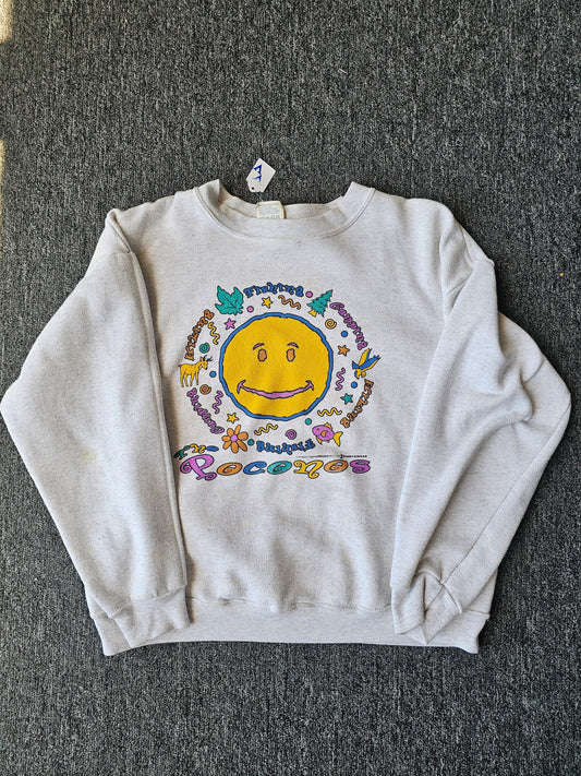 Smiley Face Poconos Crew (M fit)