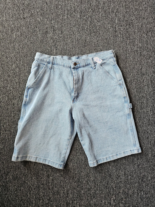 Wrangler Carpenter Super Faded Denim Jorts (33)