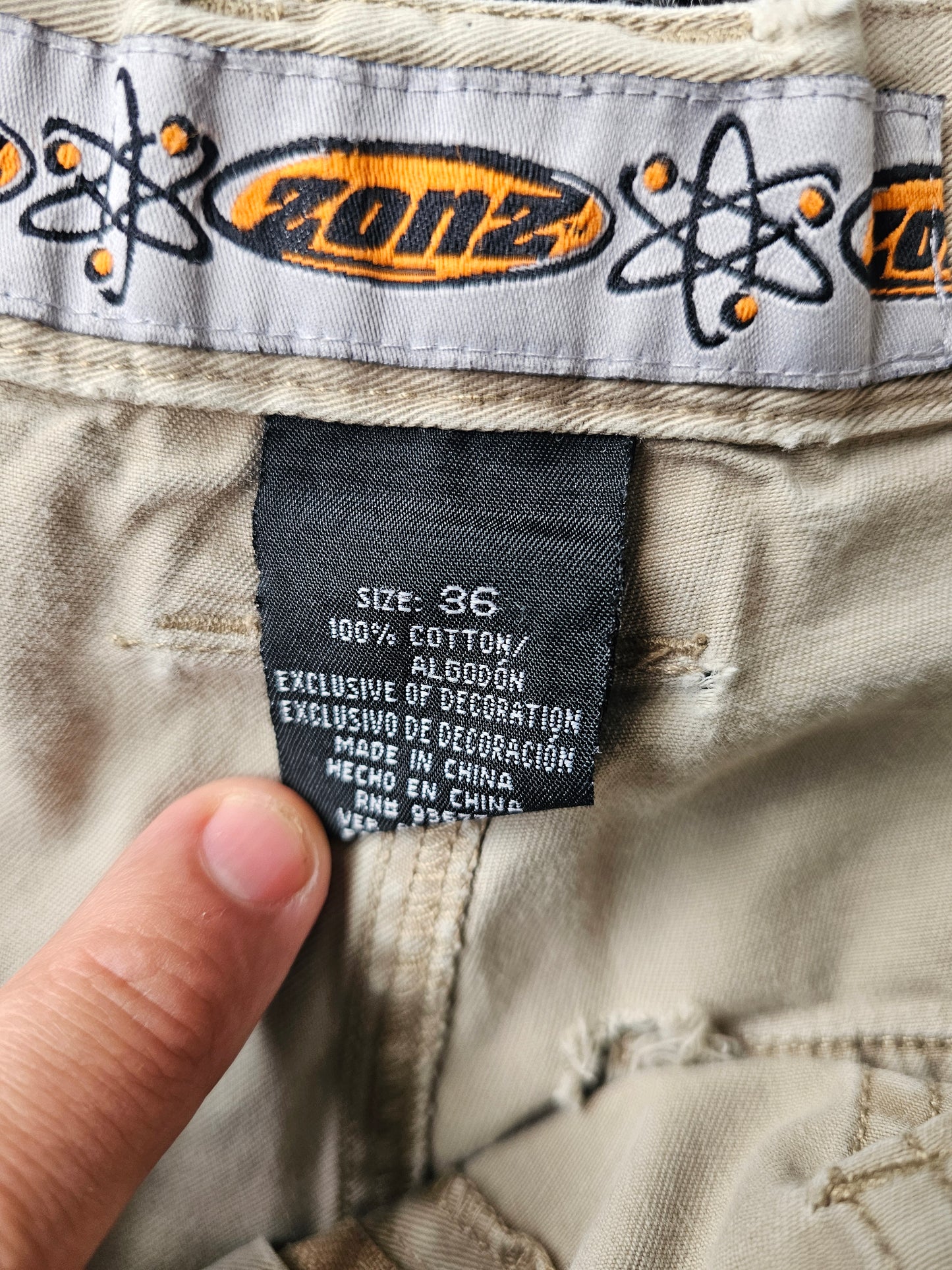 Zonez Khaki Cargo Shorts (36)