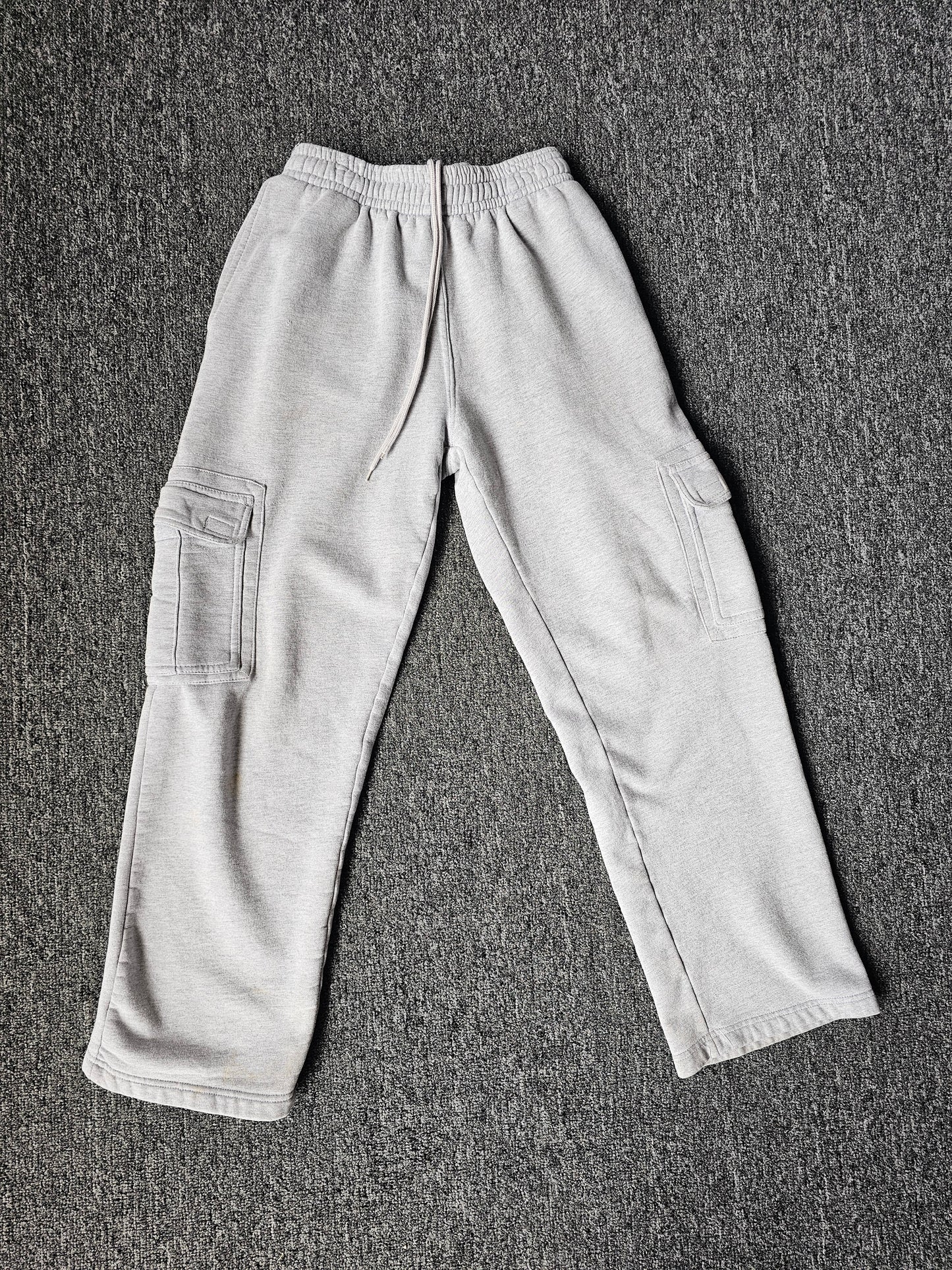 White Sweat Pants With Pockets (S)