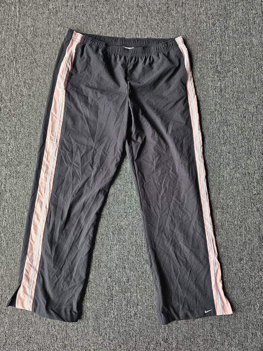 Nike Black Track Pants W/Pink Stripes (fits like Adult M)