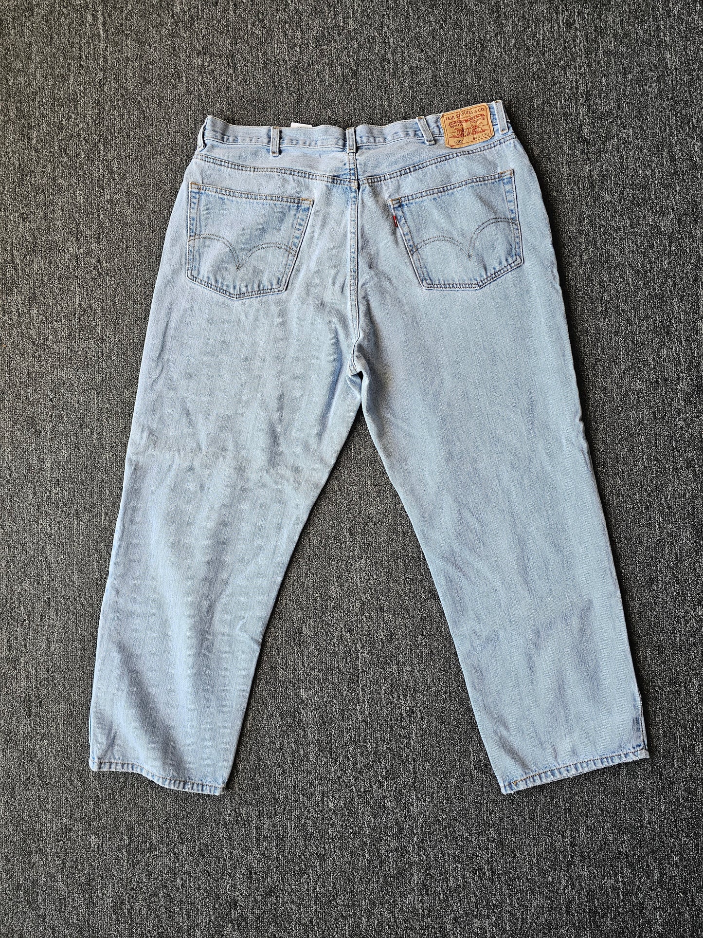 Levis 550 Relaxed Fit Denim Jeans (44/30)