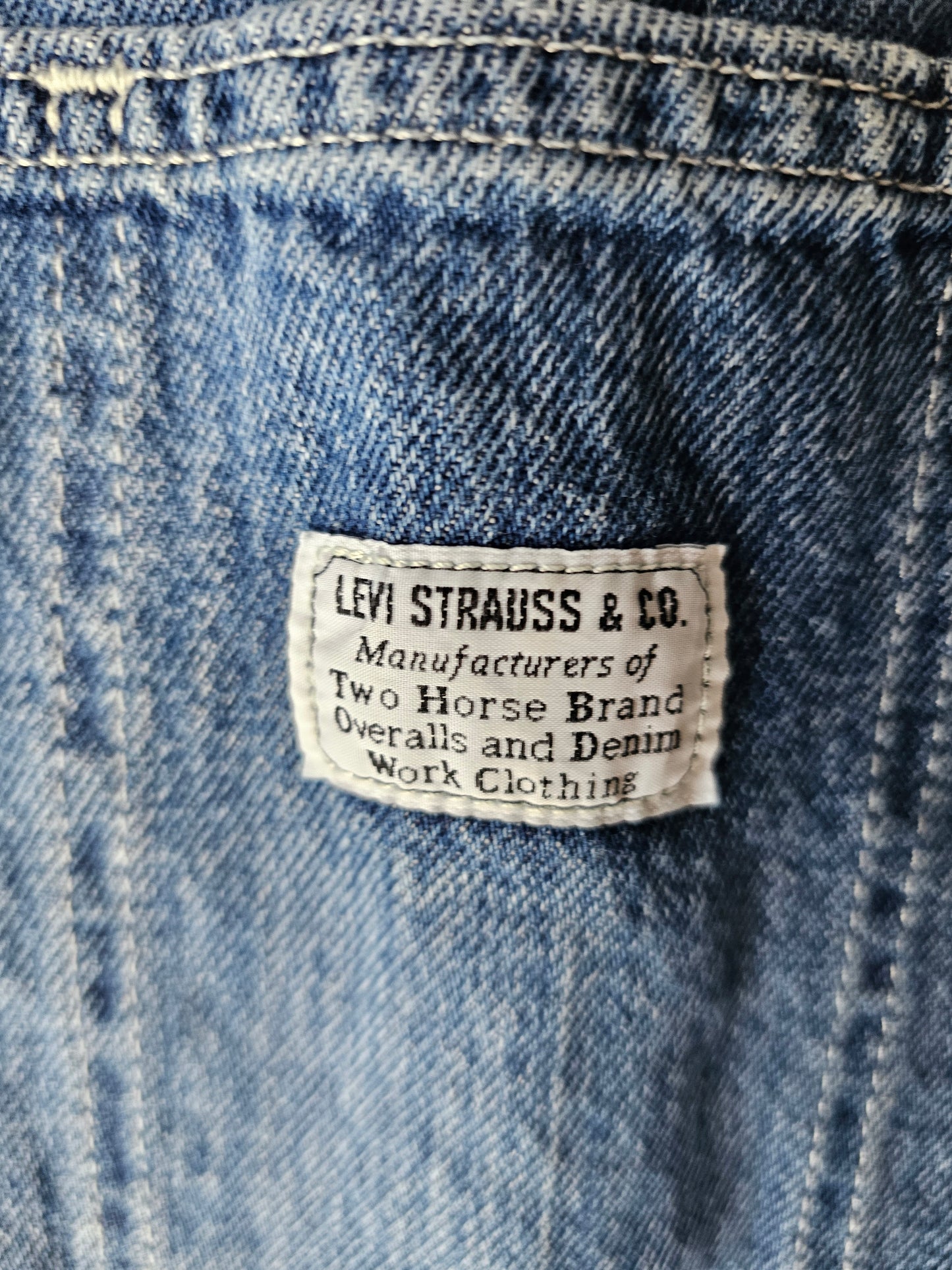 Levis Overalls Faded Denim (XL)