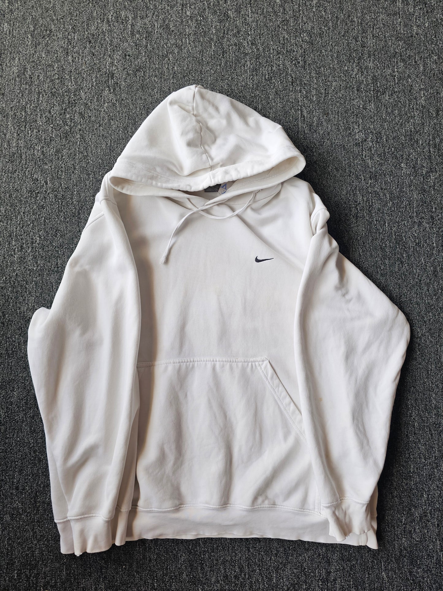 Nike White Silver Tag Hoody (XL)
