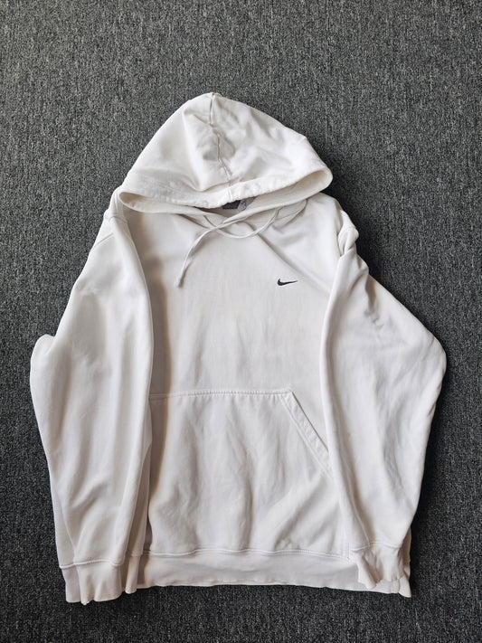 Nike White Silver Tag Hoody (XL)