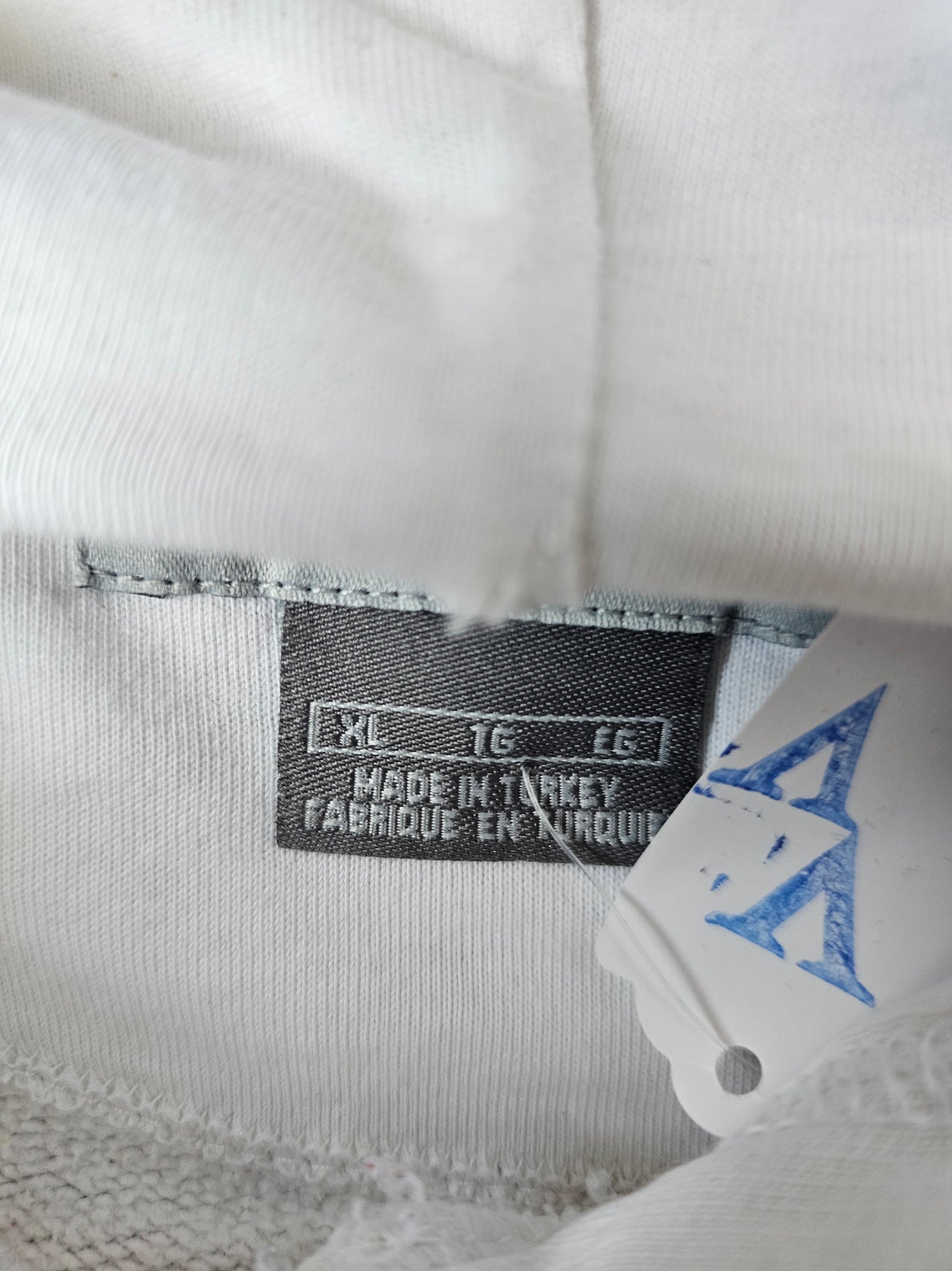 Nike White Silver Tag Hoody (XL)