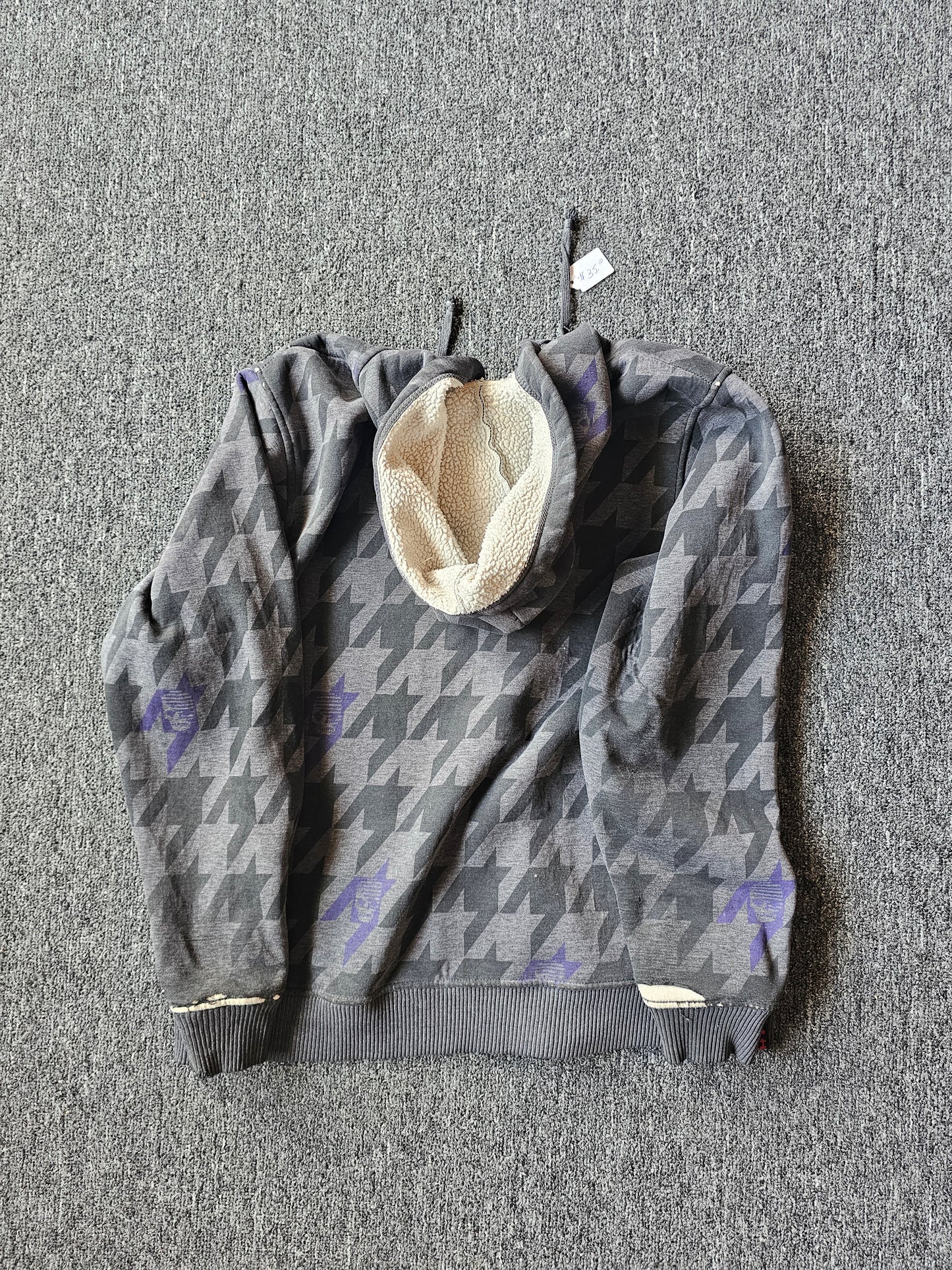 Tony Hawk Y2K Checkered & Distressed Zip Up Hoody (M)