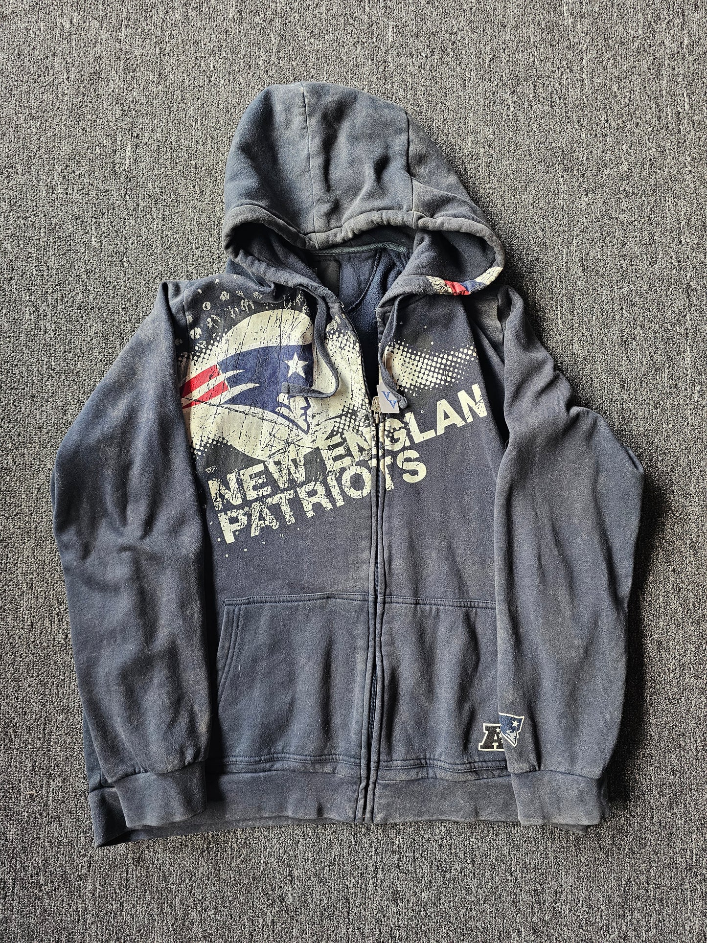 New England Patriots NFL Y2K Zip Up Hoody (XL)