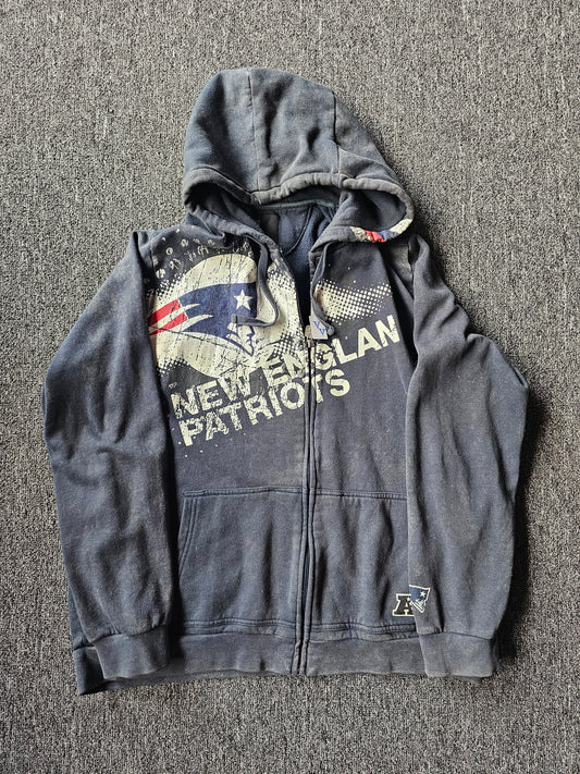 New England Patriots NFL Y2K Zip Up Hoody (XL)