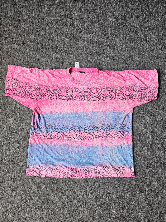 Multi Color AOP Surf Single Stitch Tee (L)