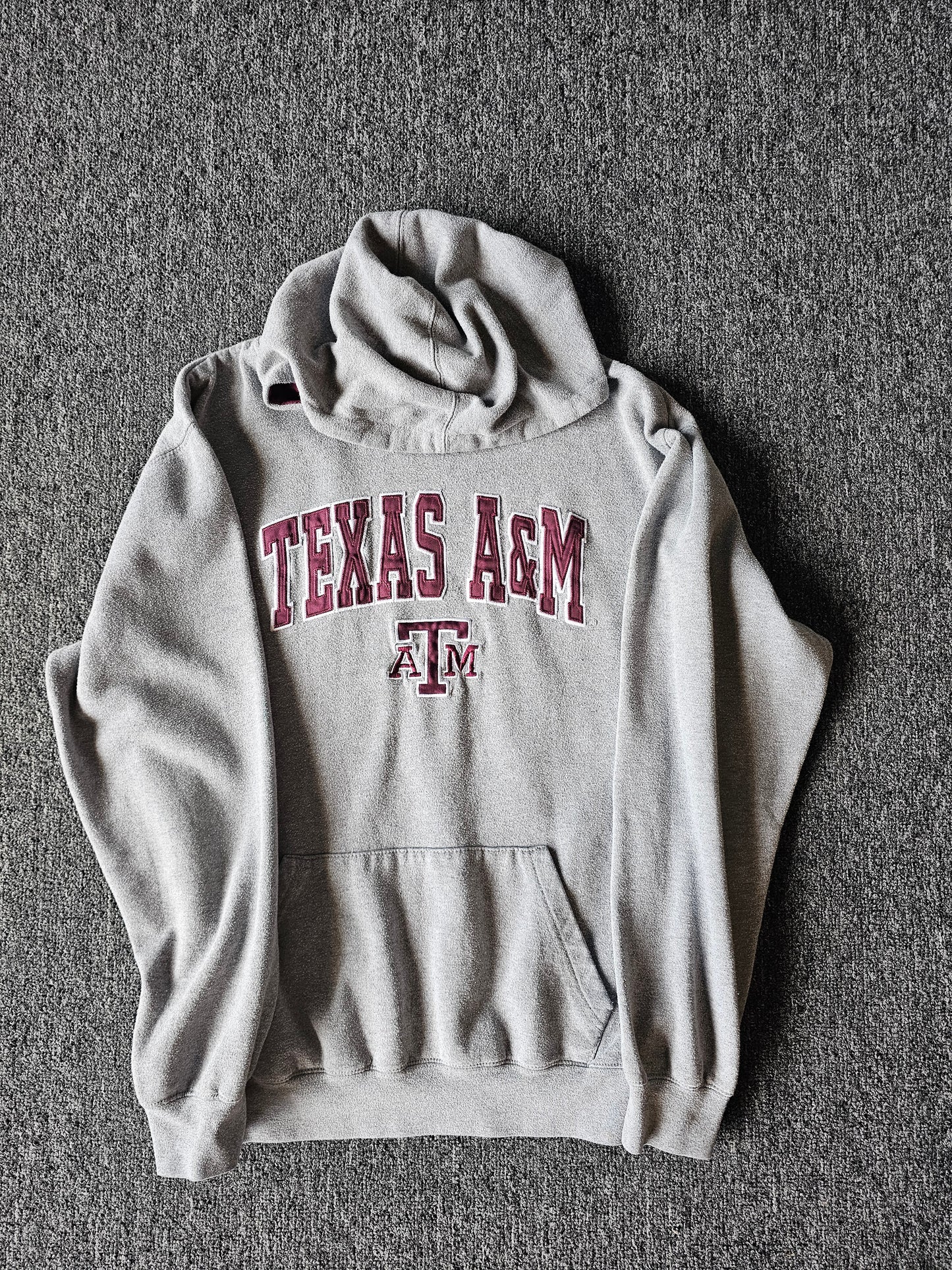 Texas A&M NCAA Embroidered Gray Hoody (L)