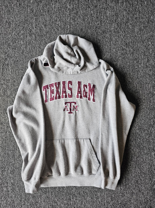 Texas A&M NCAA Embroidered Gray Hoody (L)