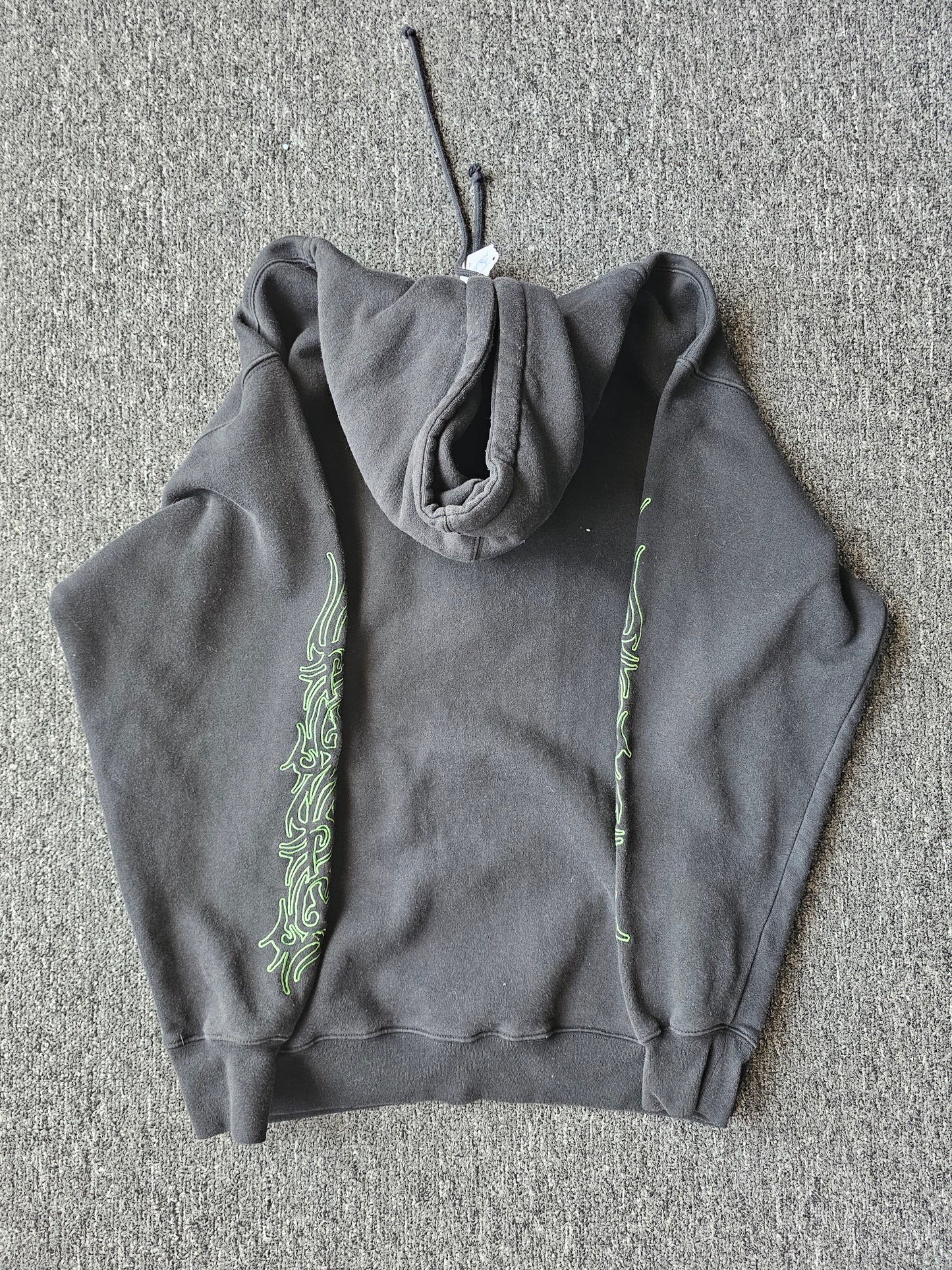 Sapphire Lounge Y2K Embroidered Skull Hoody (L)