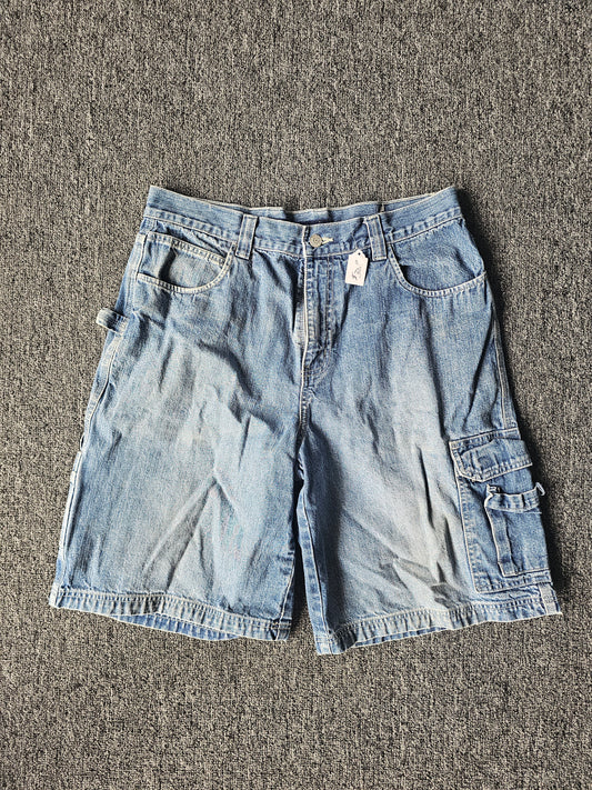 Denim Carpenter Distressed and Faded Jorts (34)