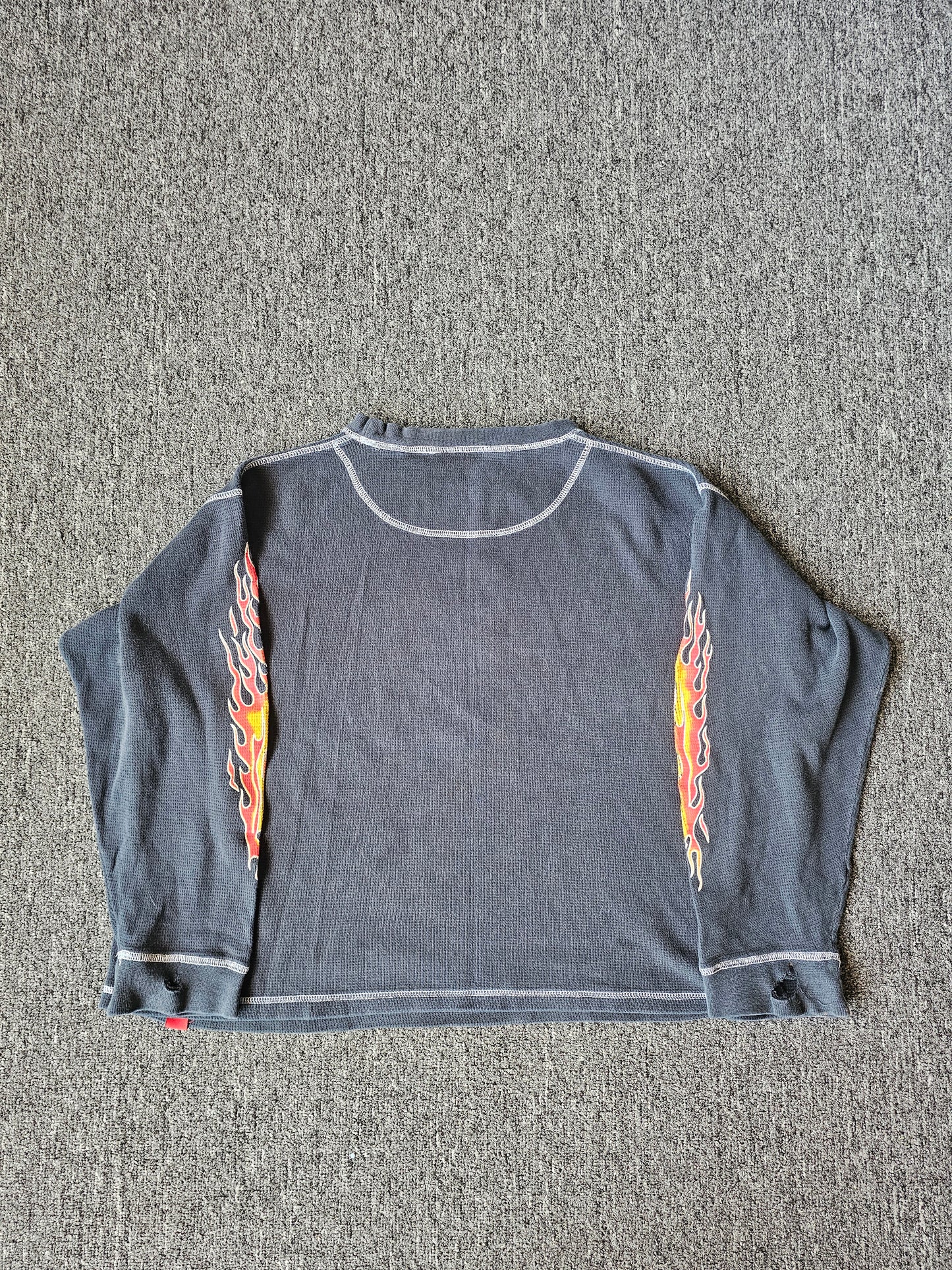 Dragon Y2K Long Sleeve Distressed Thermal (M)
