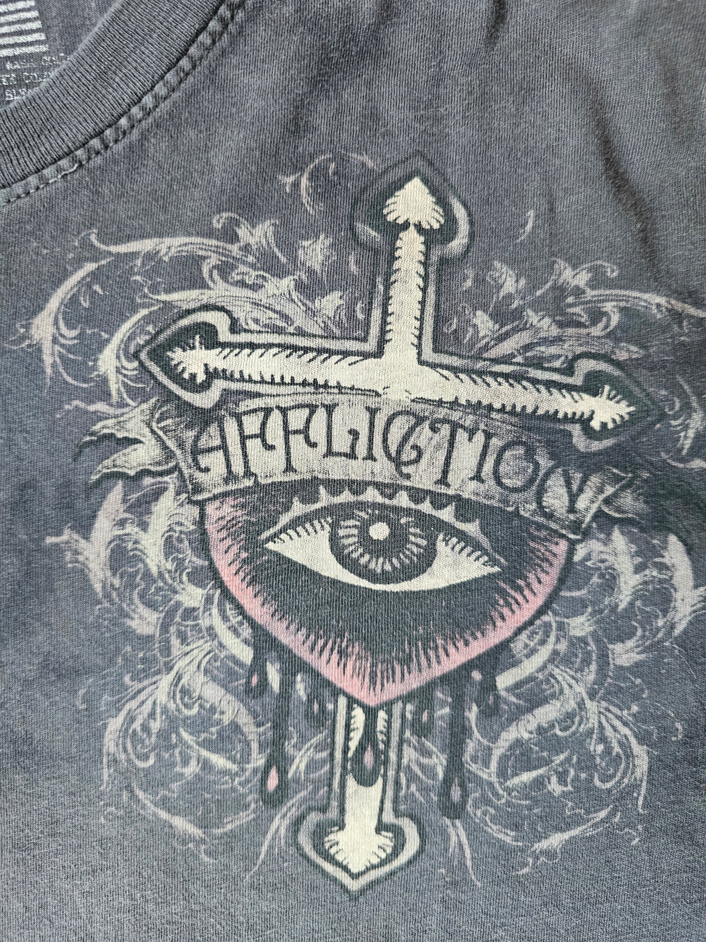 Affliction Apothecary Raven Y2K Distressed Tee (XL)