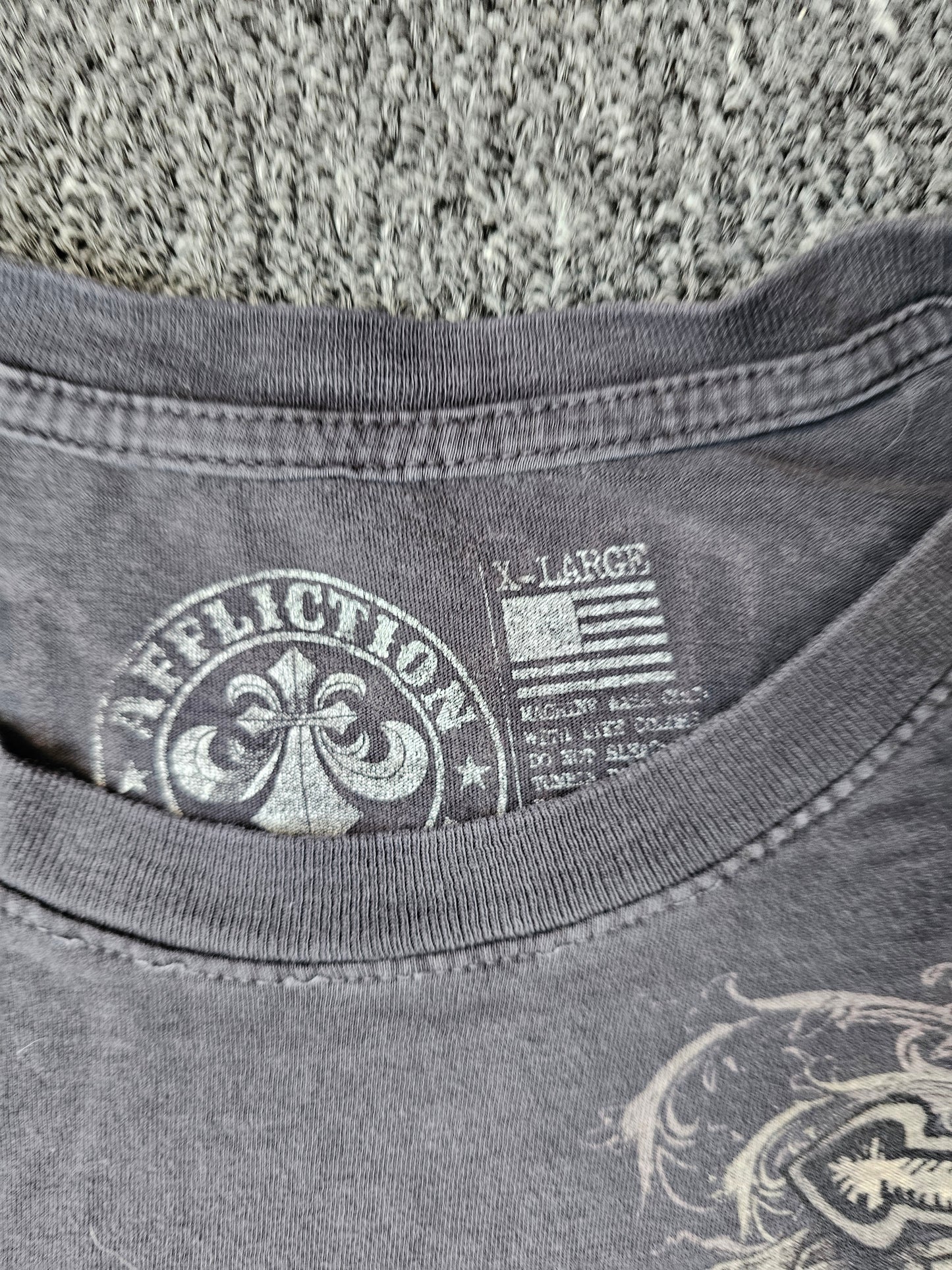 Affliction Apothecary Raven Y2K Distressed Tee (XL)