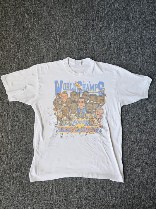 Los Angeles Lakers 1987 Championship Tee (XL - fits like L)