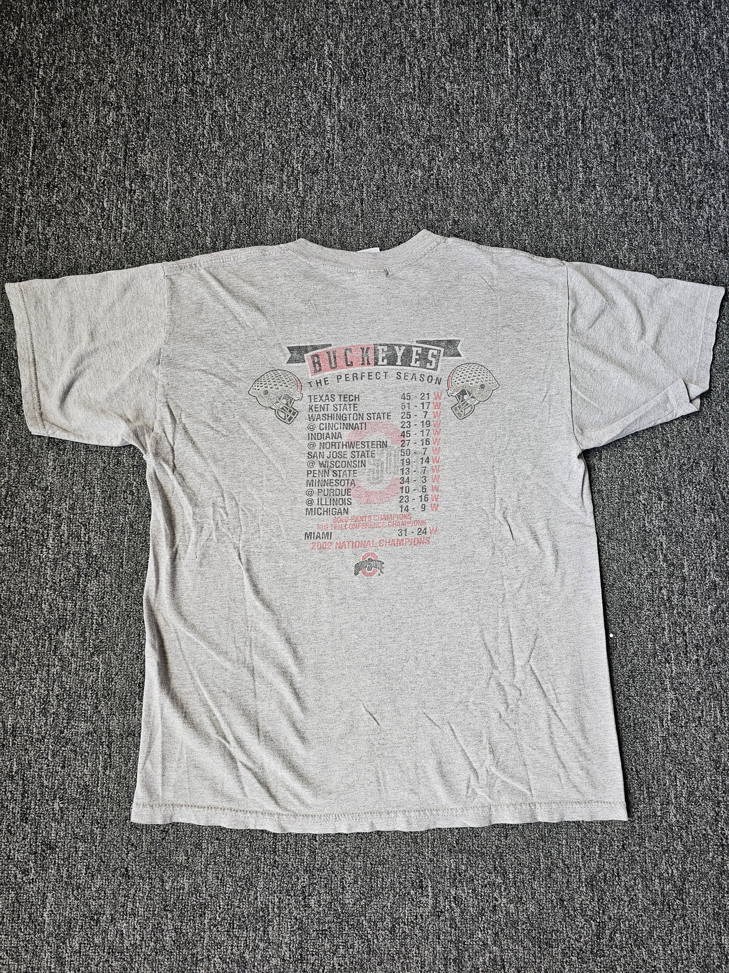 Ohio St Buckeyes 2002 National Champions Tee (L)