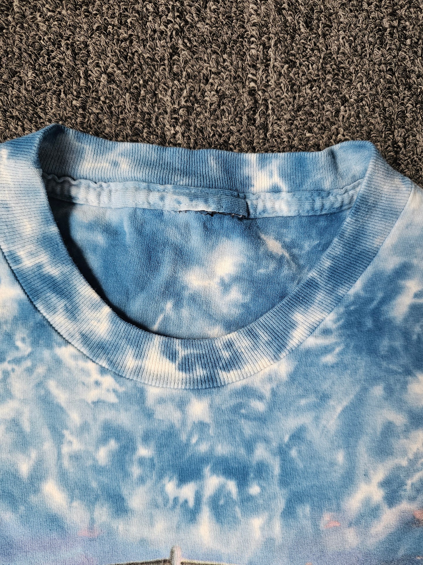 Liquid Blue 17 Globemaster III Airplane 90s Tie Dye Tee (XL)