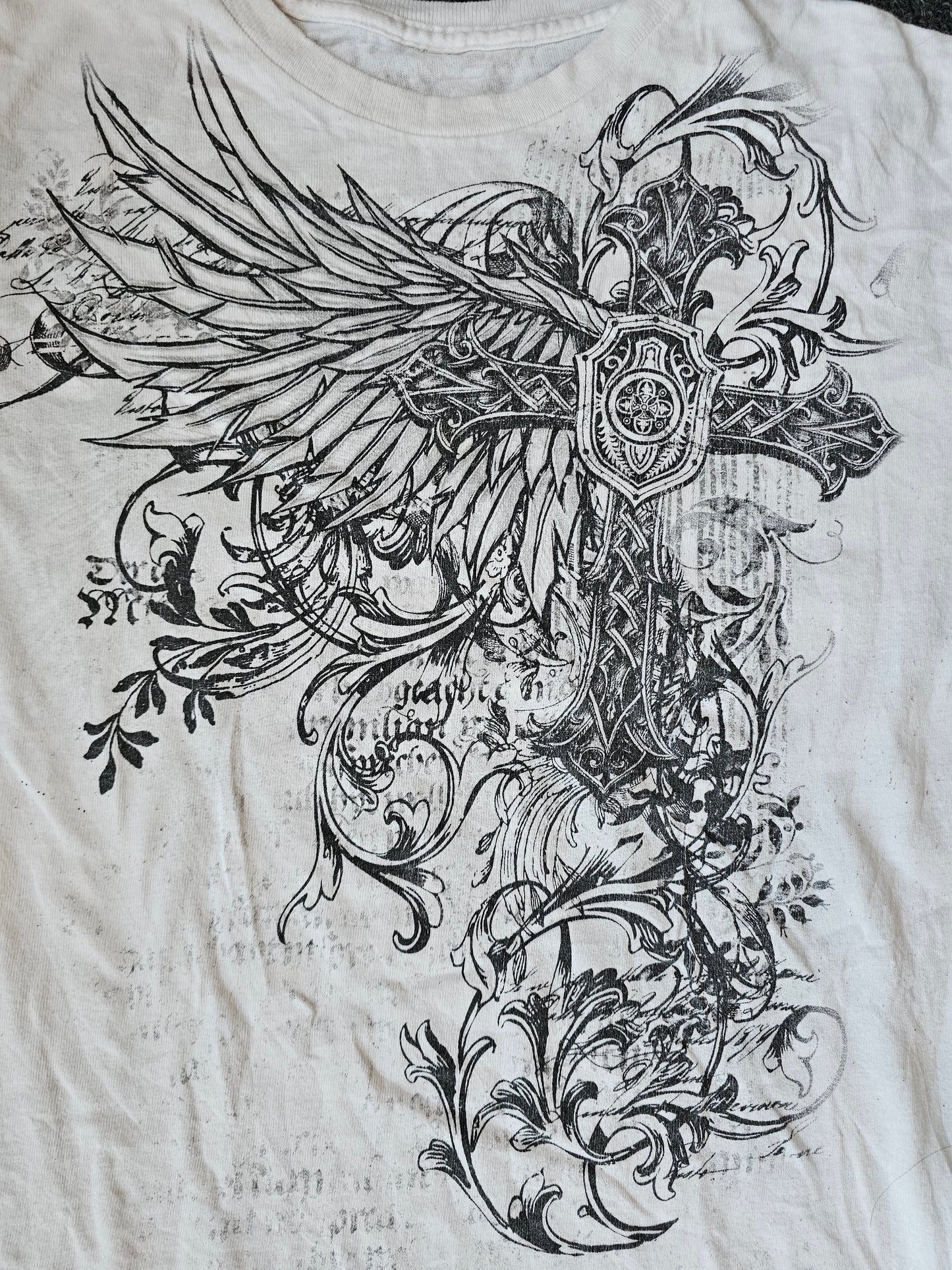 Y2K Gothic Cross Tee (L)