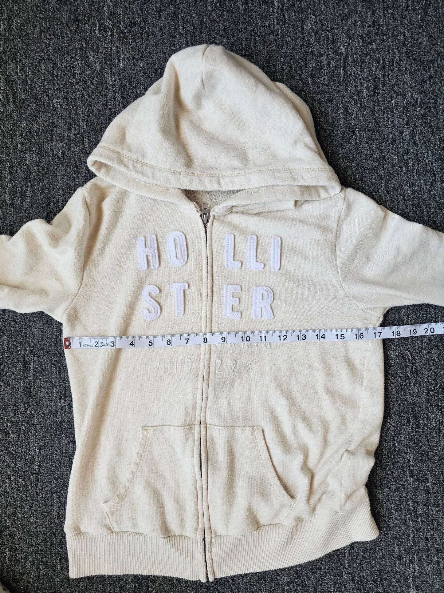 Hollister Embroidered Surf Zip Up (S)