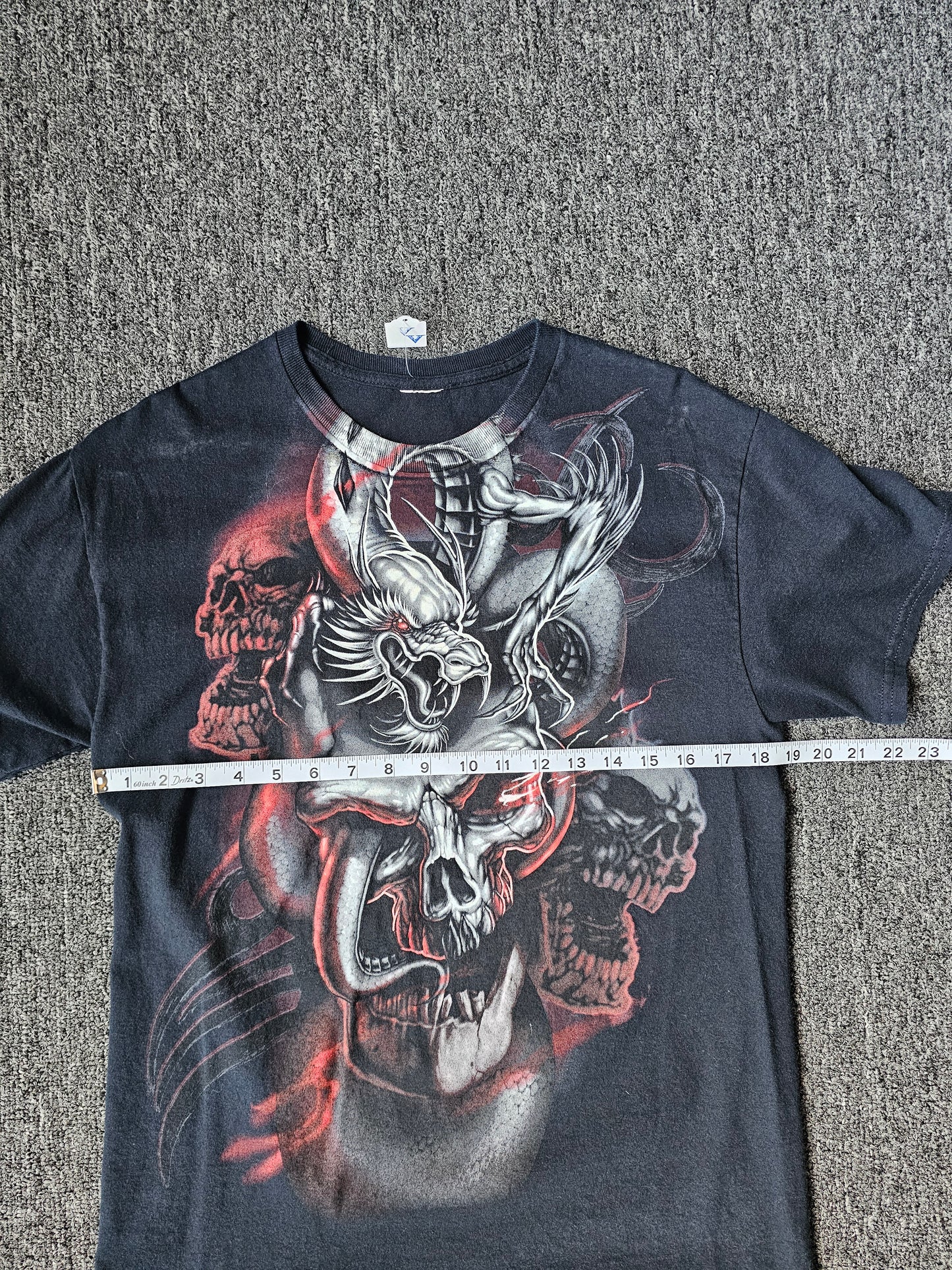 Y2k Dragons and Skulls Tee (M)