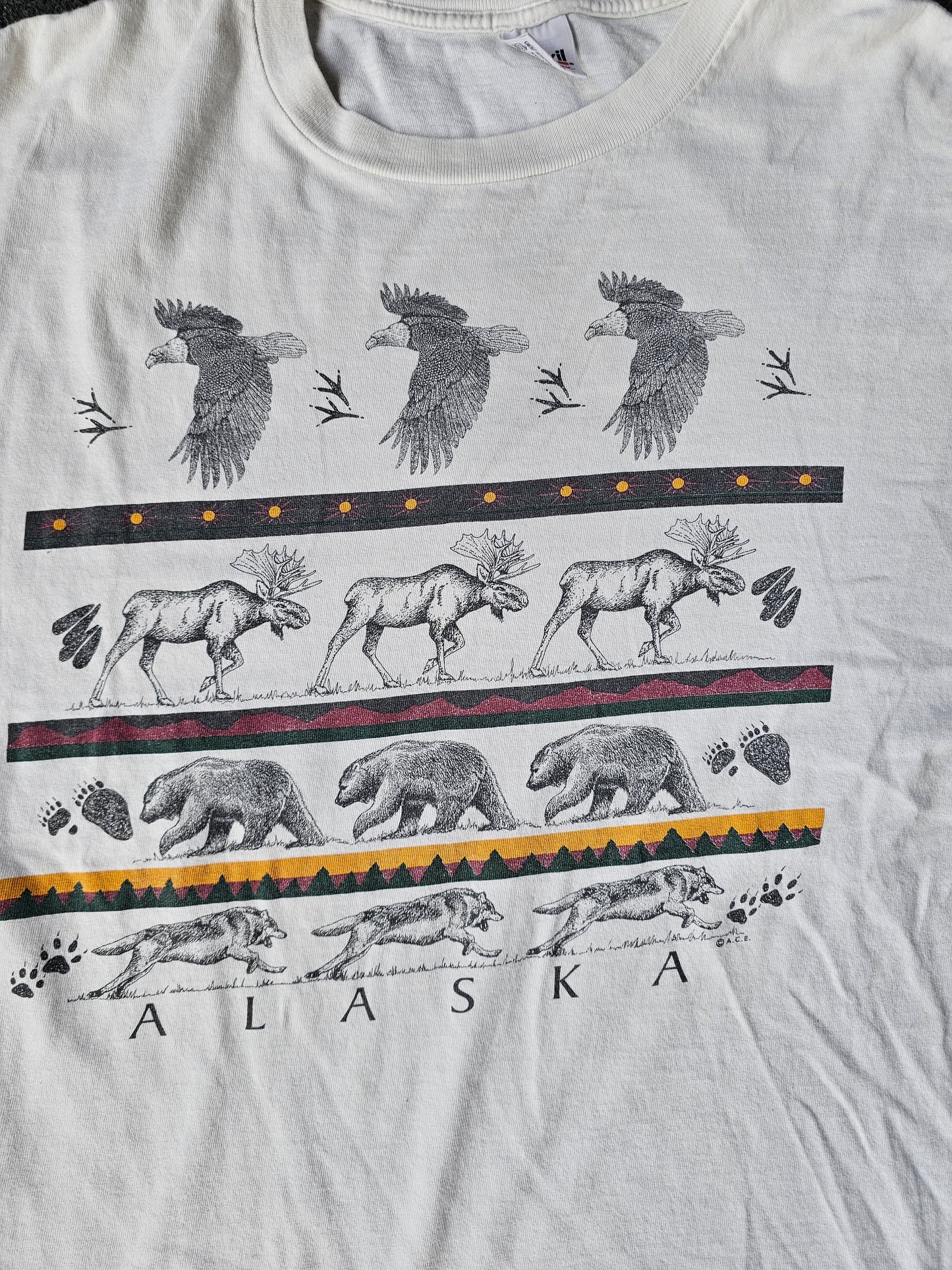 Alaska Eagle, Moose & Bear Nature Tee (2XL)