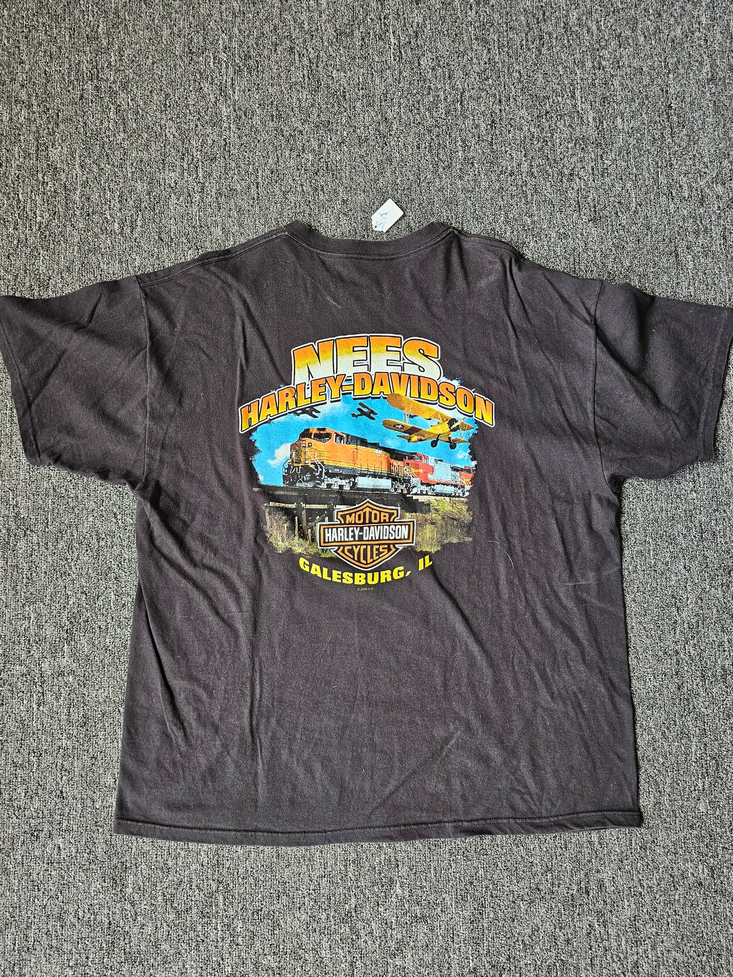 Harley Davidson Train Galesburg IL Tee (XL)