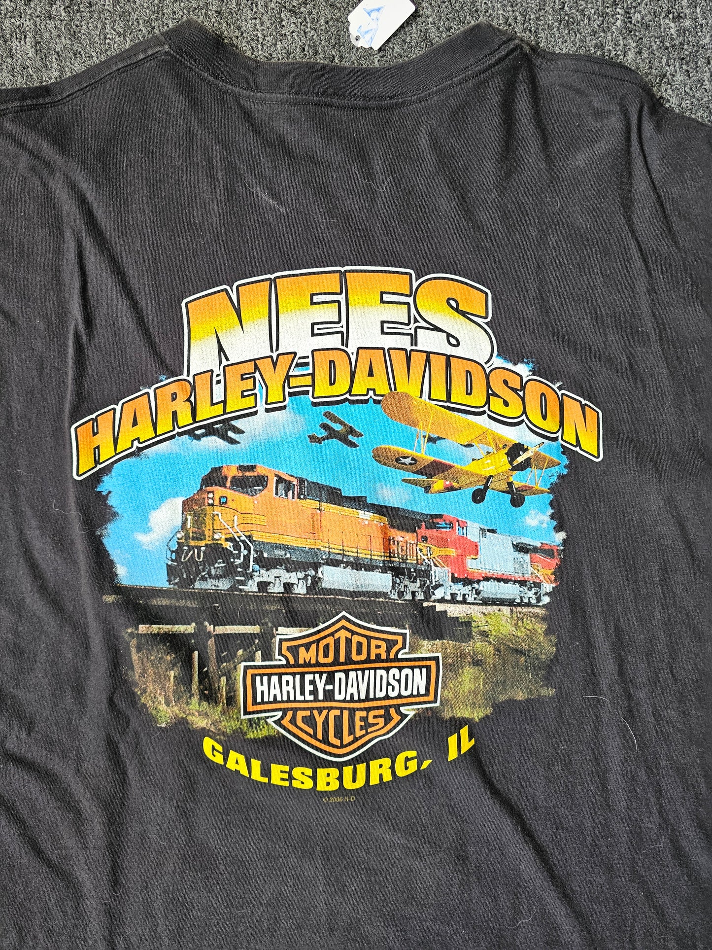 Harley Davidson Train Galesburg IL Tee (XL)