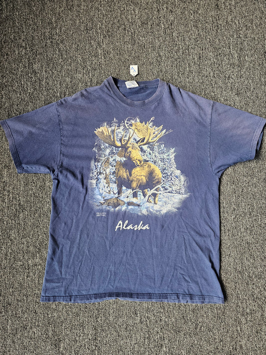 Alaska Moose Fader Nature Tee (XL)