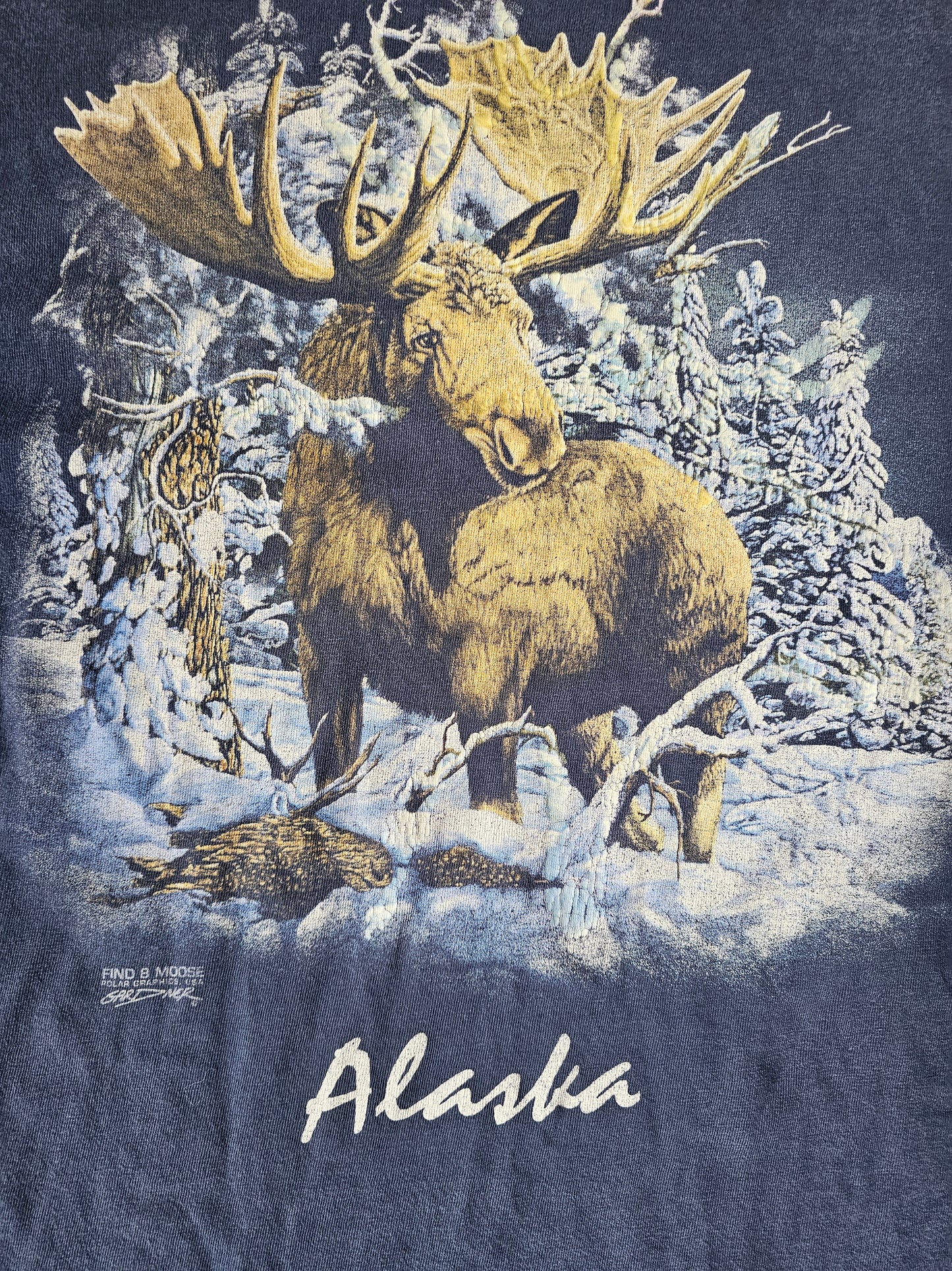 Alaska Moose Fader Nature Tee (XL)