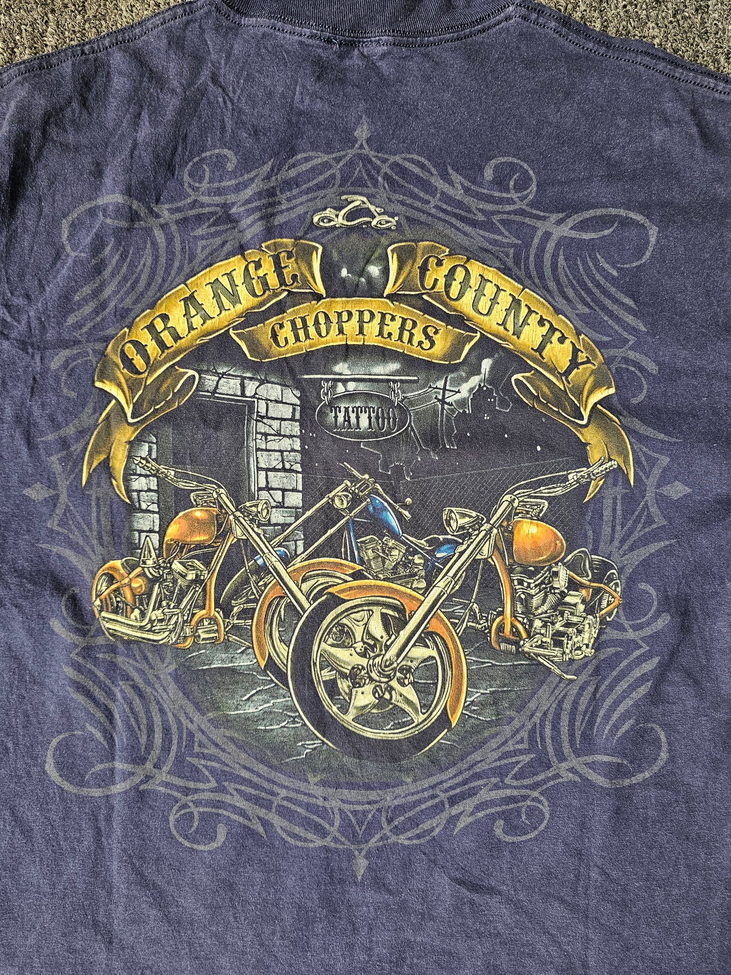 Orange County Choppers Tattoo Motorcycle Tee (L)
