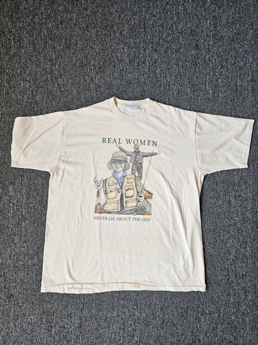 Real Women Never Lie About The Size Funny Tee (2XL)