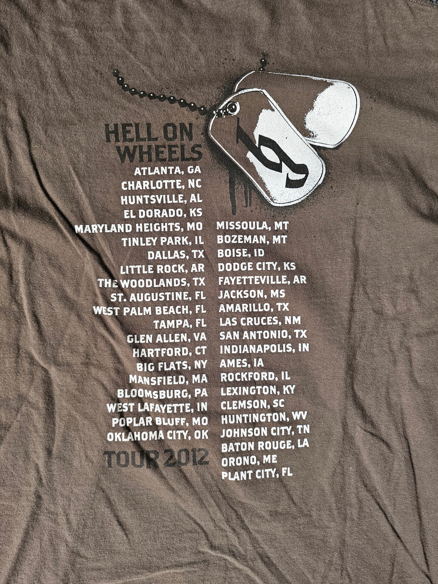 Brantley Gilbert 2012 Band Tee (M)