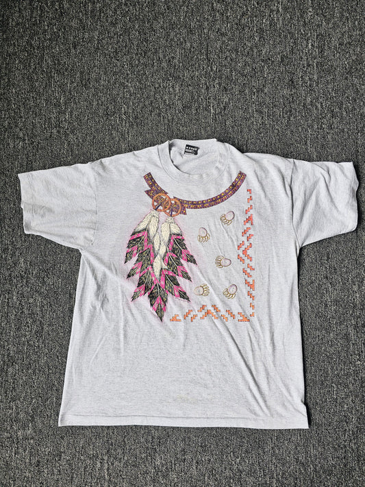 Native American 90s Embroidered Nature Tee (XL)