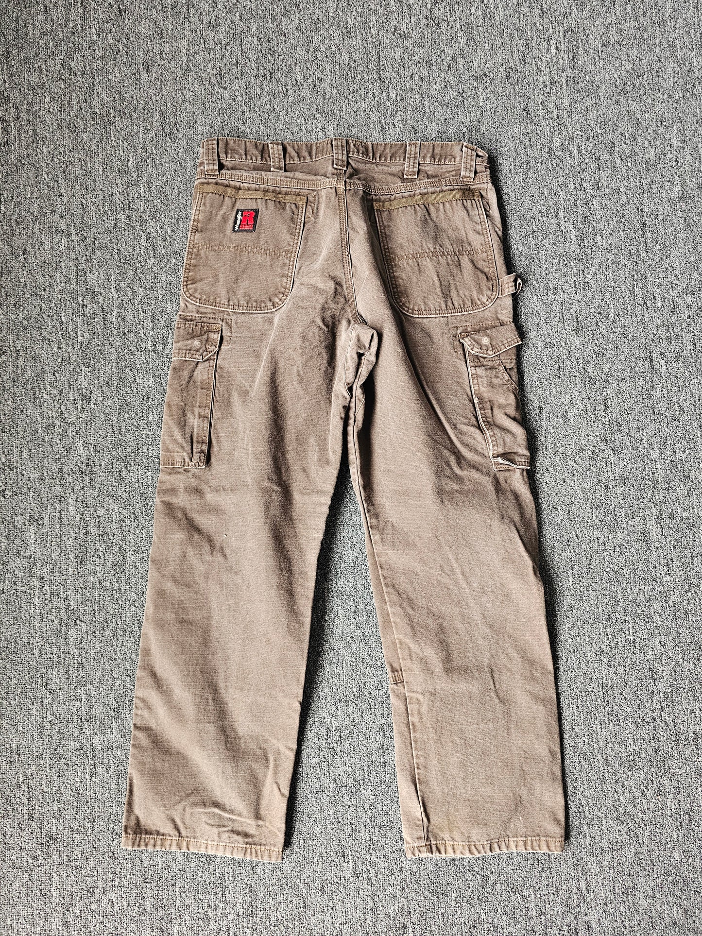 Wrangler Riggs Brown Workwear Jeans (34 x 32)