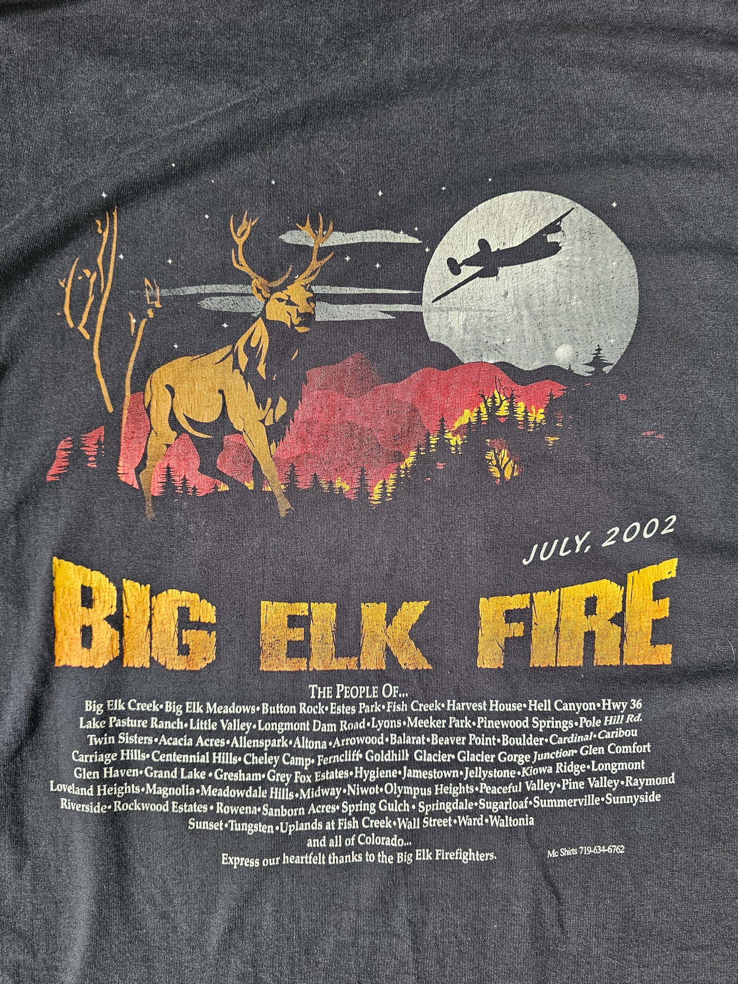 Big Elk Fire 2002 Tee (XL)