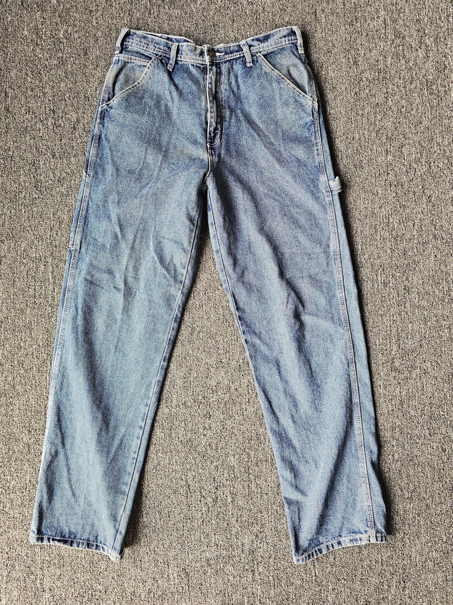 Full Blue Y2K Denim Blue Jeans (34 x 34)