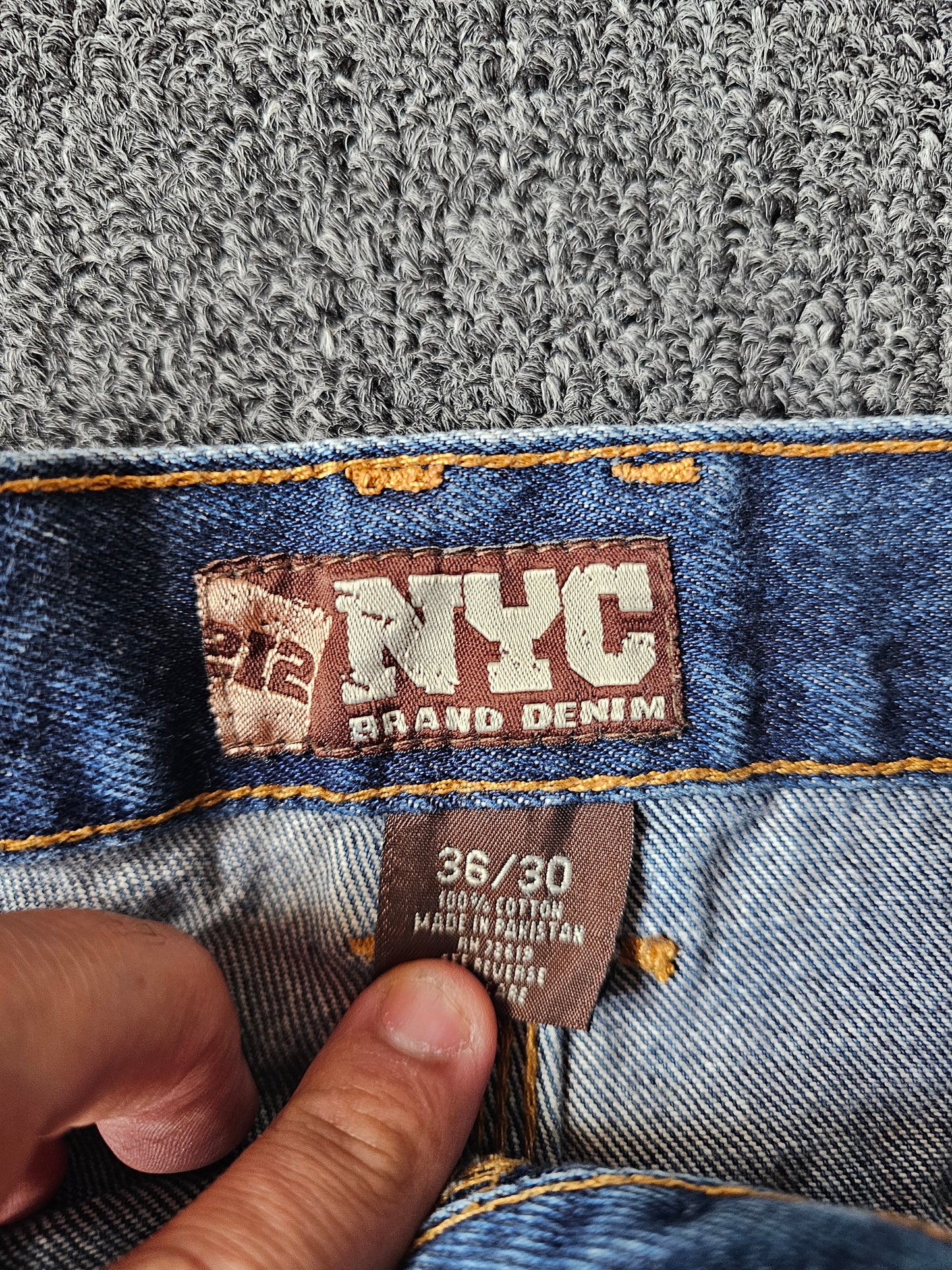 NYC Y2K Denim Blue Jeans (36/30)