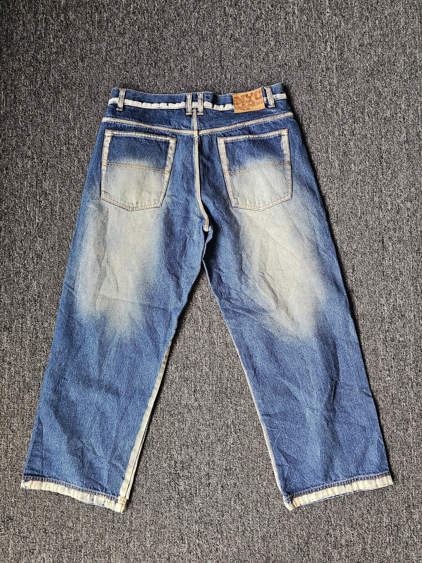 NYC Y2K Denim Blue Jeans (36/30)