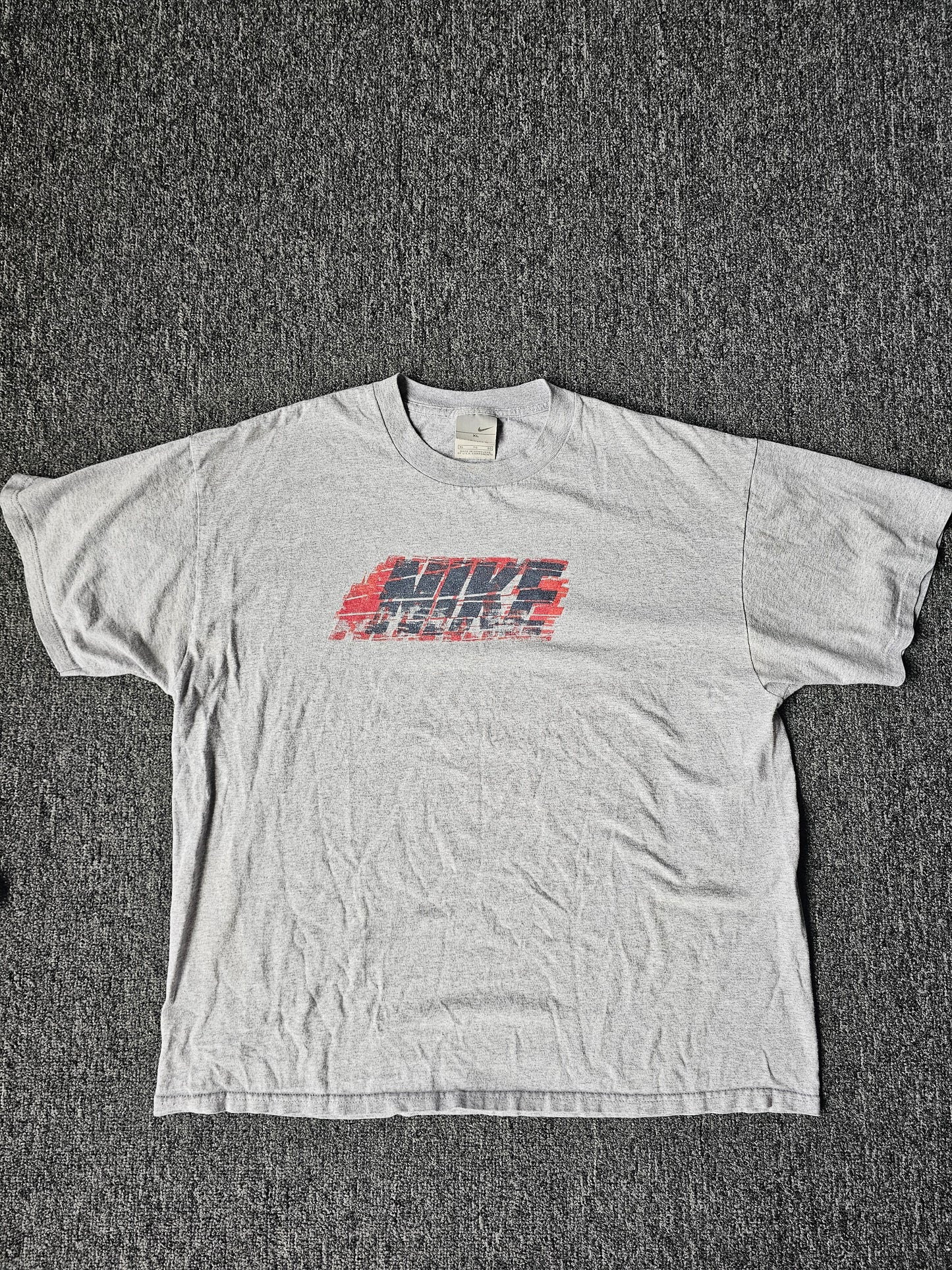 Nike Red Logo 2000s Tee (XL)