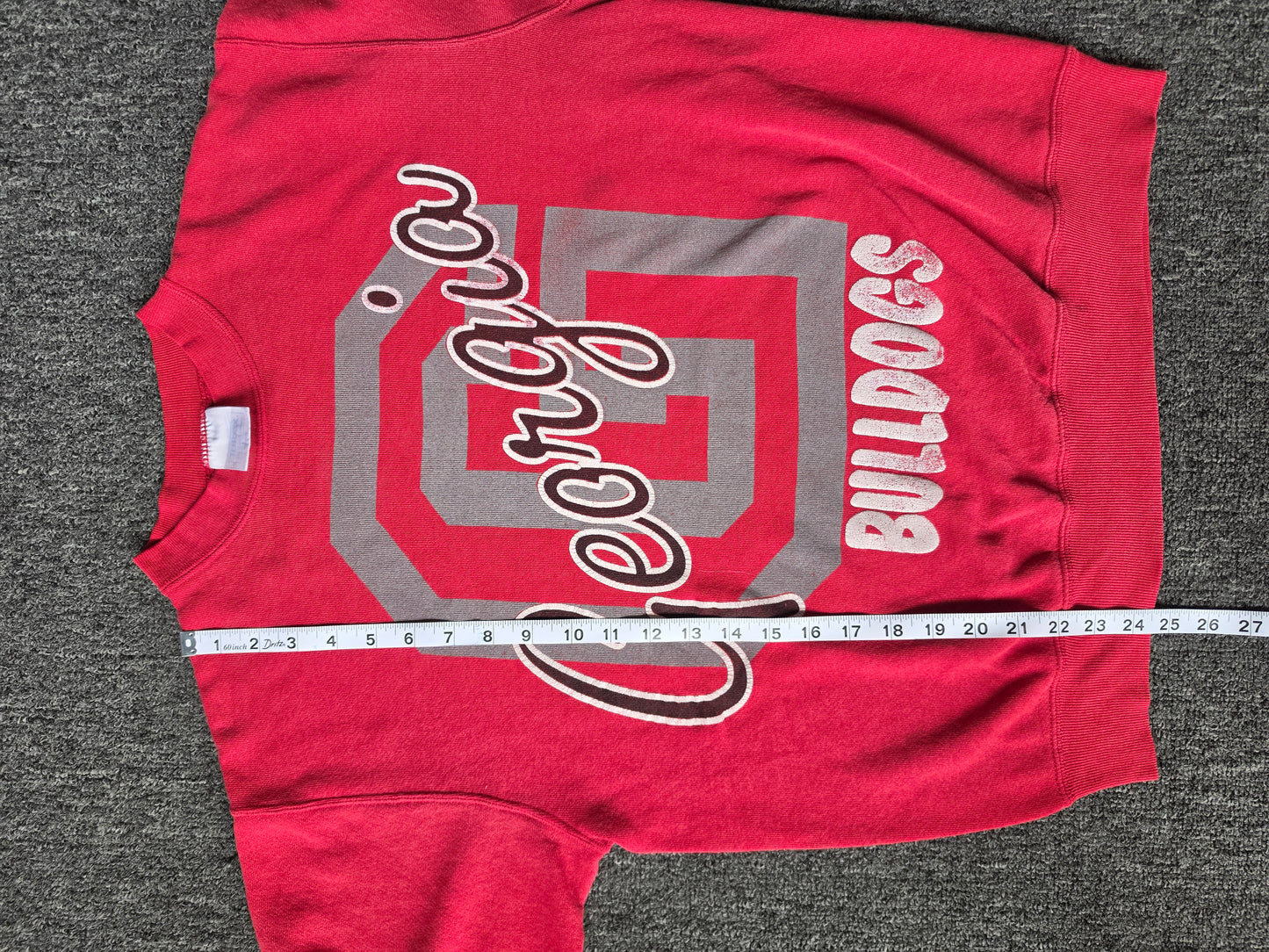 Georgia Bulldogs NCAA 90s Crew (M)