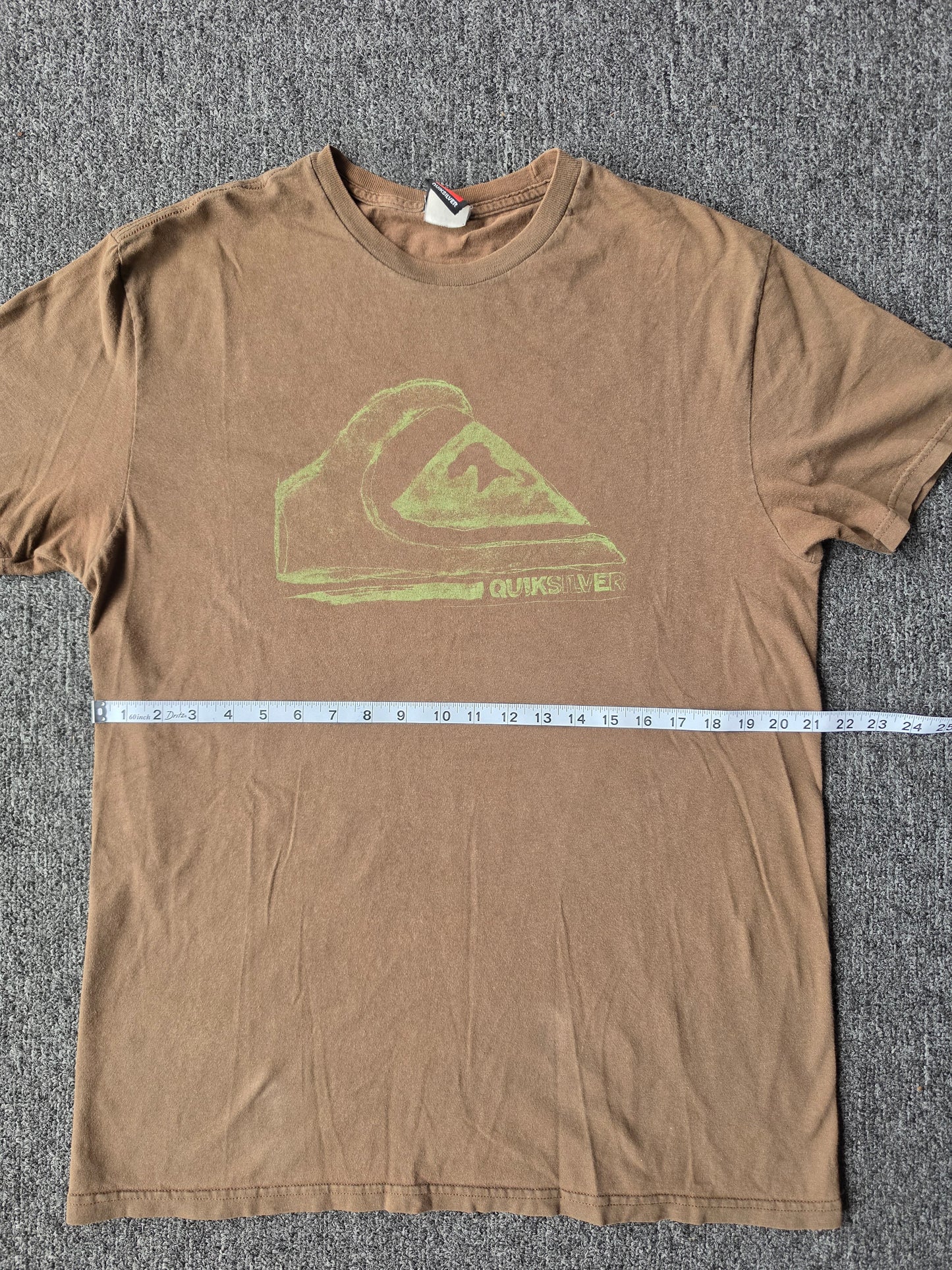 Quicksilver Brown Fader Surf Tee (L)