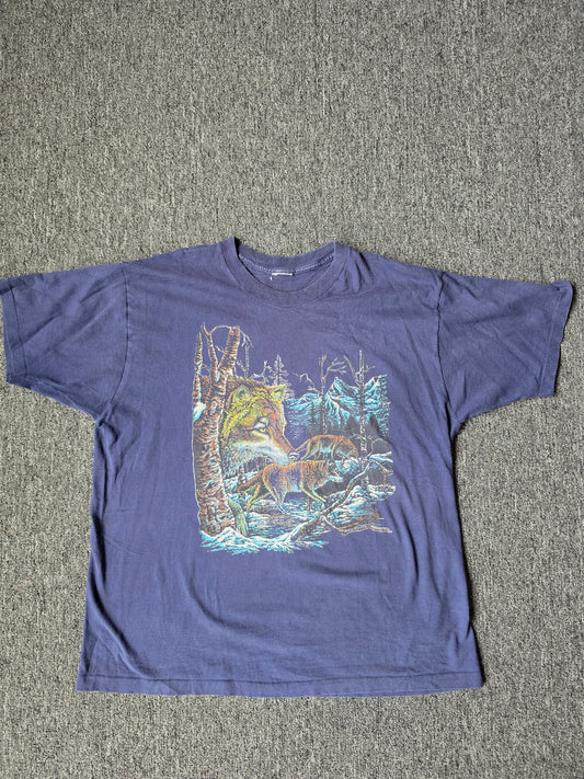 Wolves Nature Dark Blue Tee (XL)