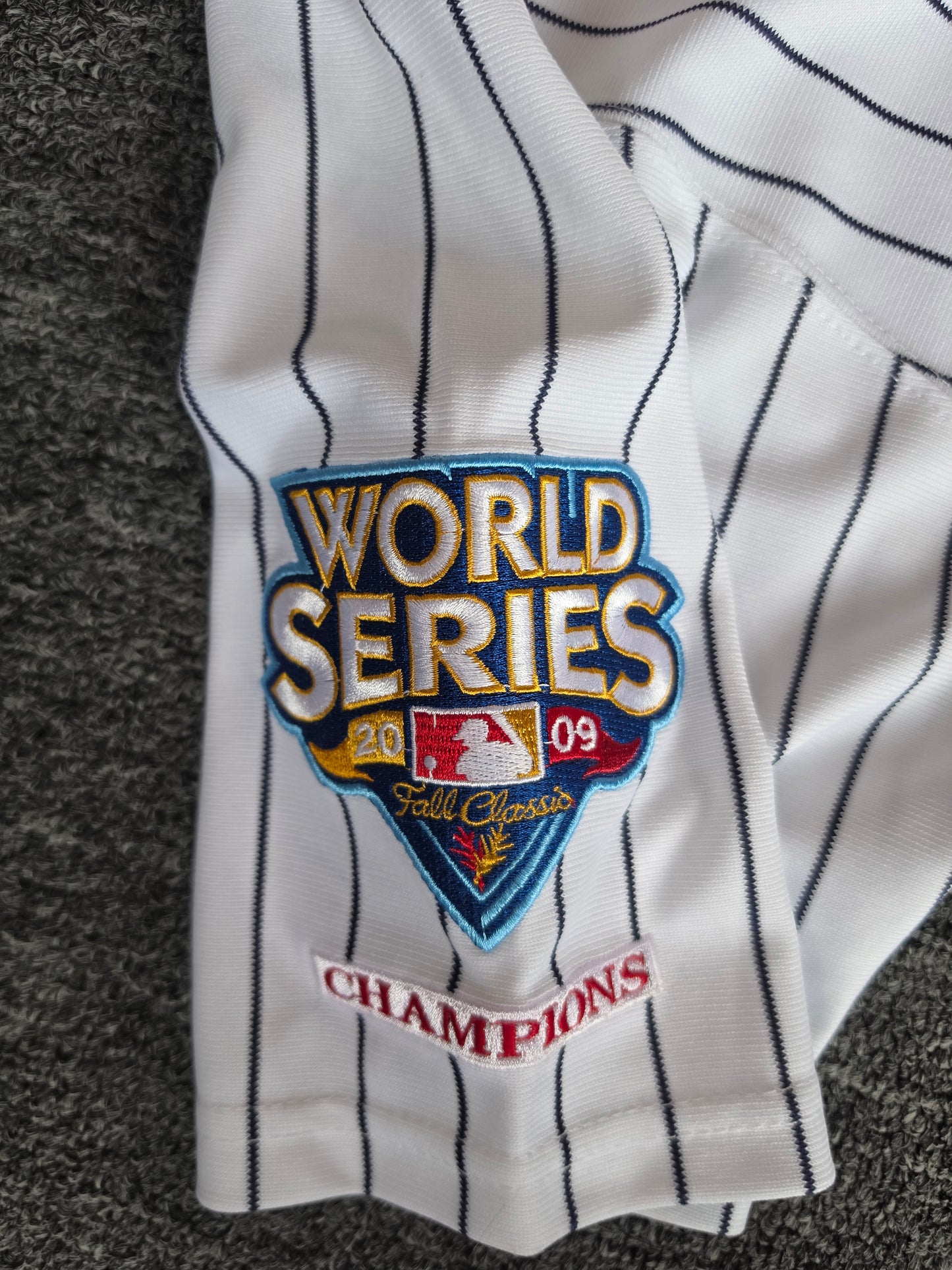 Derek Jeter NY Yankees 2009 World Series Champions Home Jersey (48)