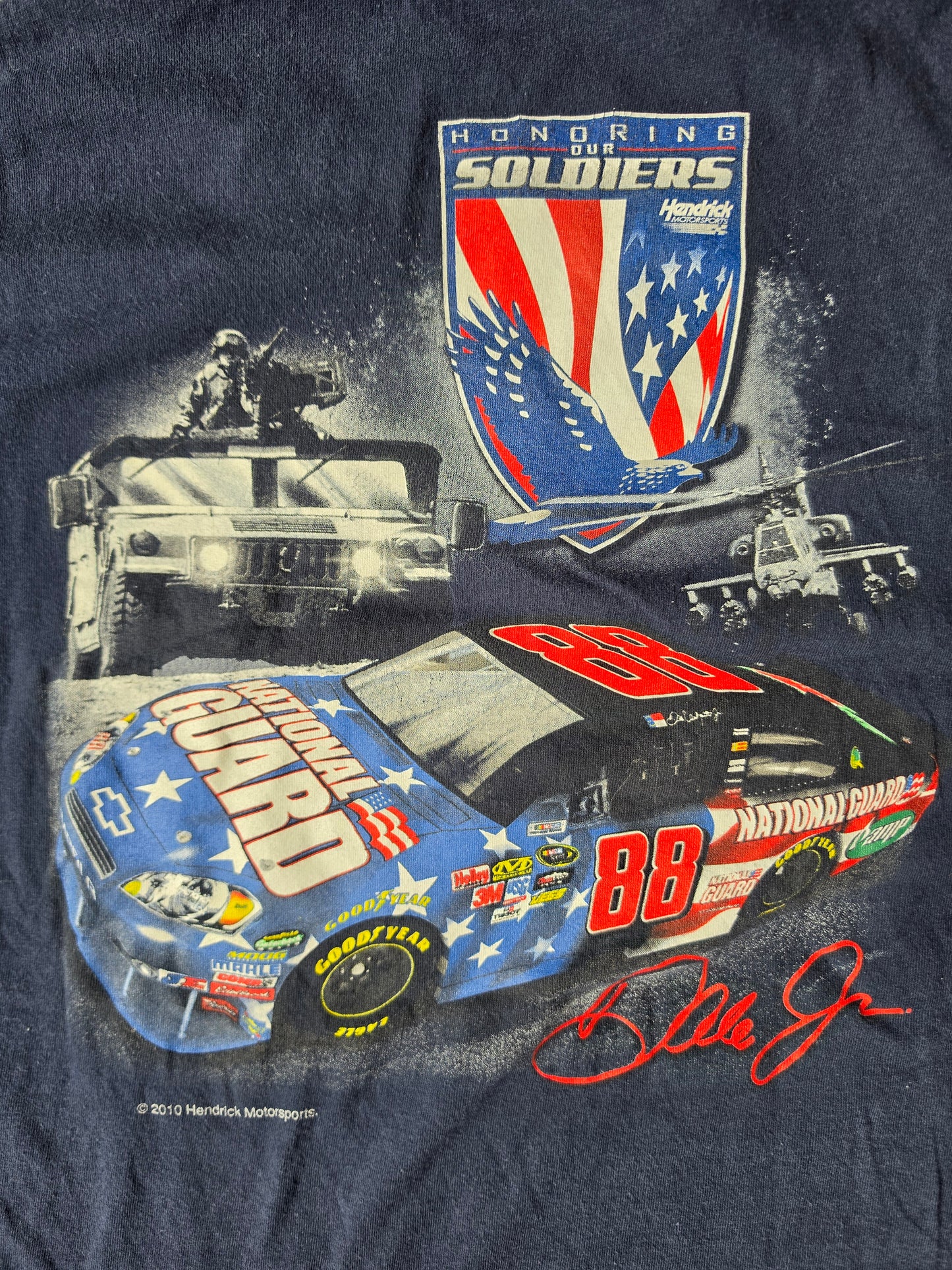 Dale Earnhardt Jr.  Honoring the Soldiers Nascar Tee (XL)